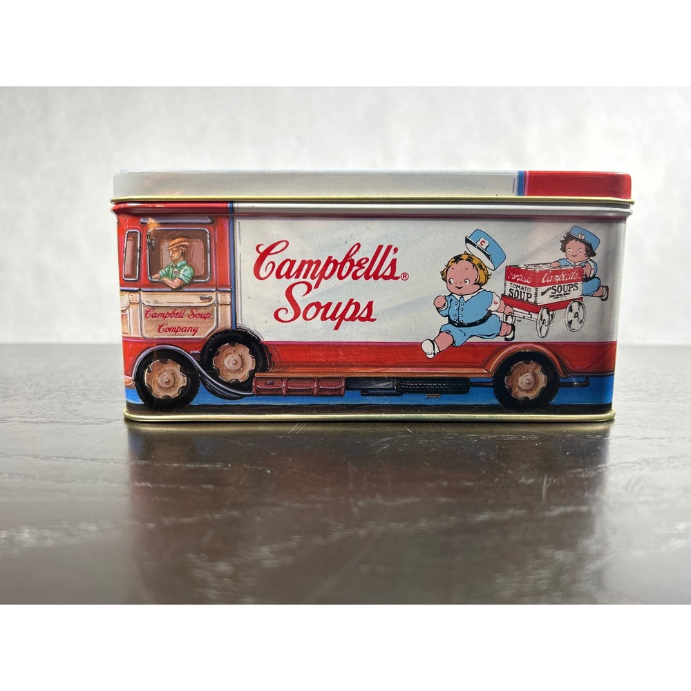 Vintage 1992 Campbells Soup Truck Tin Bristol Ware Campbell Kids Advertising